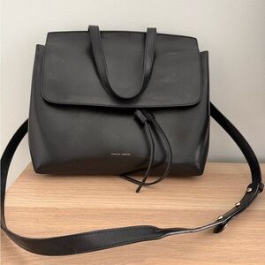 Mansur Gavriel Black Structured Shoulder Bag